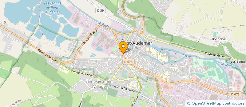 localisation de l'entreprise ASS DOCTEURS CASASOLE ET LEBRETON à PONT-AUDEMER