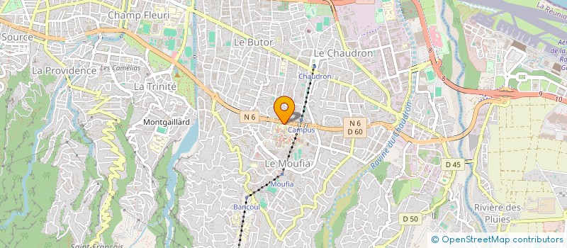 localisation de l'entreprise ASS DOCTEURS ET DOCTORANTS DE LA REUNION à SAINT-DENIS