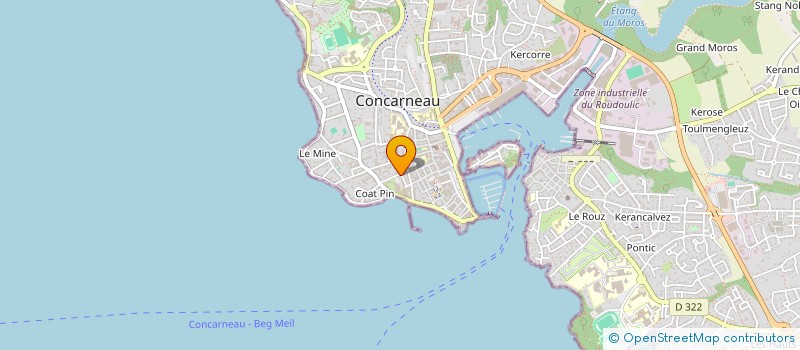 localisation de l'entreprise ASS DOCTEURS GOASGUEN JACQ ET NAVINER à CONCARNEAU