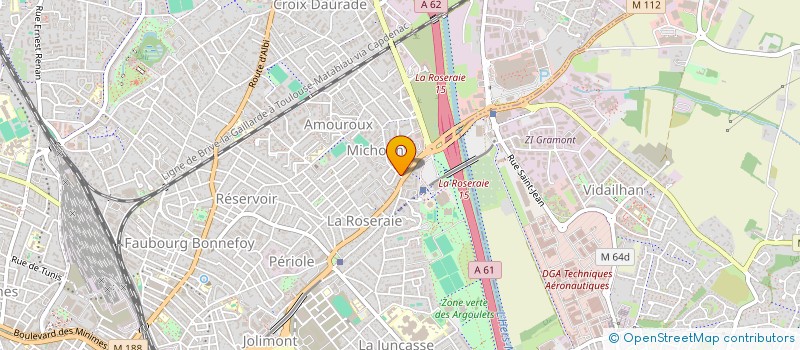 localisation de l'entreprise ASS DOJO DE LA ROSERAIE à TOULOUSE
