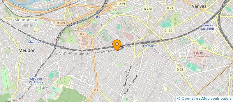 localisation de l'entreprise ASS DOM-HESTIA à CLAMART