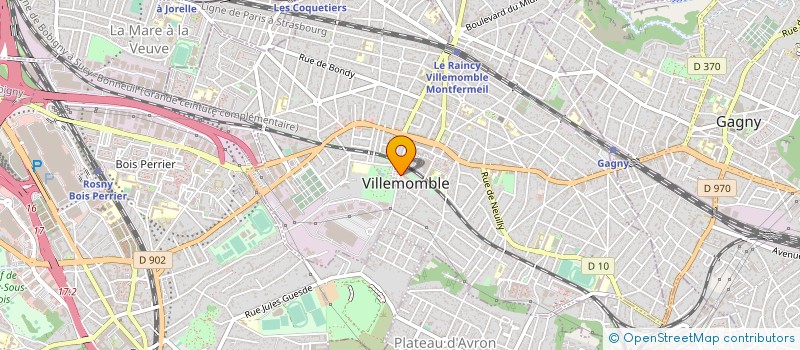 localisation de l'entreprise ASS DON DU SANG BENEVOL DE VILLEMOMBLE ET SES ENVIRONS à VILLEMOMBLE