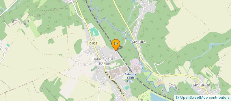 localisation de l'entreprise ASS DON ORGANES & TISSUS HUMAINS  BALAGNY-SUR-THERAIN