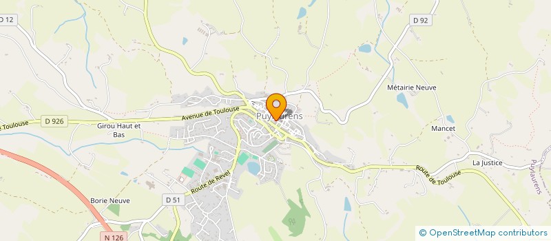 localisation de l'entreprise ASS DONNEUR SANG BENEVOLE VAL PUYLAURENS à PUYLAURENS