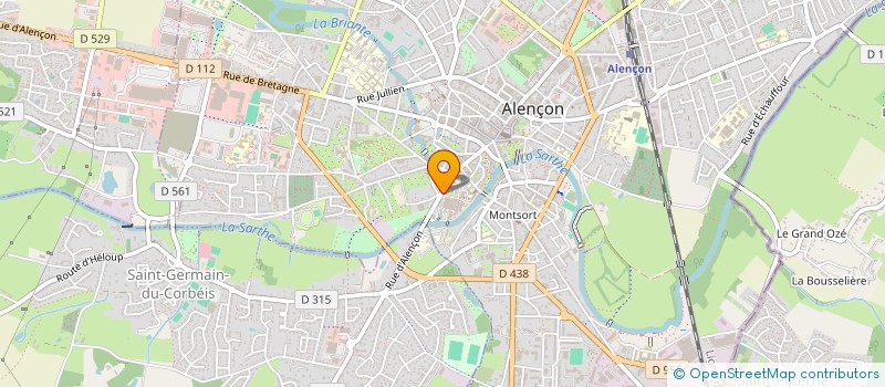 localisation de l'entreprise ASS DONNEURS SANG BENEVOLES REGION ALENCON  ALENCON