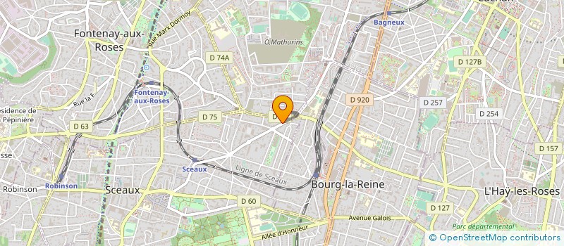 localisation de l'entreprise ASS  DOUBLE CROCHE à SCEAUX
