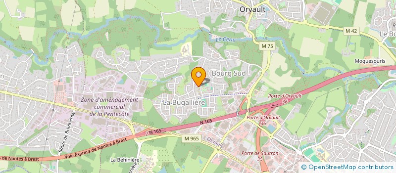 localisation de l'entreprise ASS DOUBLE JE à ORVAULT