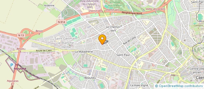 localisation de l'entreprise ASS DPT 14 VICTIME RESCAPE CAMP NAZIS TR à CAEN