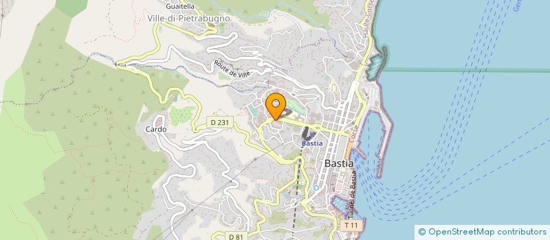 localisation de l'entreprise ASS DPT DE L ELEVAGE HTE CORSE à BASTIA