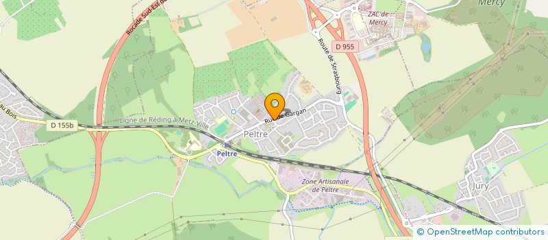 localisation de l'entreprise ASS DR MACK DR PEIFFER  PELTRE