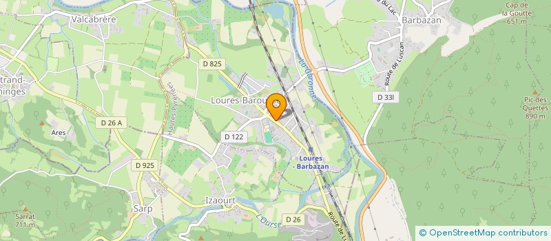 localisation de l'entreprise ASS DRAGON DE LUXE  LOURES-BAROUSSE