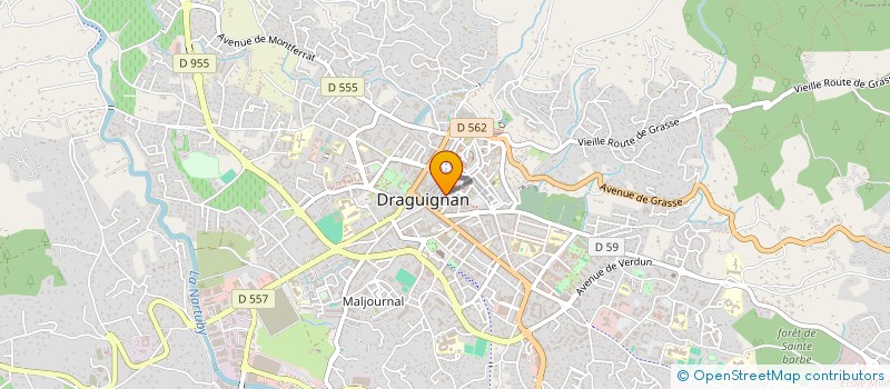 localisation de l'entreprise ASS  DRAGUIGNAN SOLIDARITE  DRAGUIGNAN