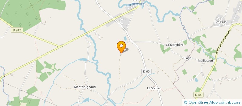 localisation de l'entreprise ASS DRAINAG TRAV HYDRAULIQU LA MARCHOISE  SAINT-SULPICE-LES-FEUILLES