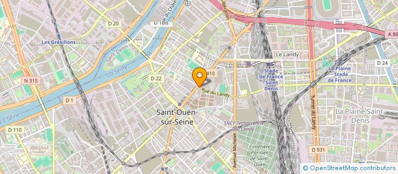 localisation de l'entreprise ASS DROIT POUR TOUS CITOYENS à SAINT-OUEN-SUR-SEINE