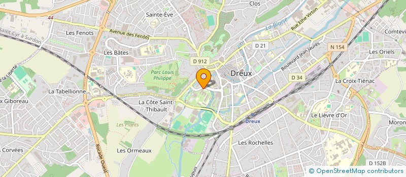 localisation de l'entreprise ASS DROUAISE ETUDIANTS COMMERCIAUX à DREUX