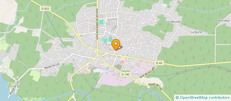 localisation de l'entreprise ASS DRS NEVIERE LARROUY CHIMITS  PARENTIS-EN-BORN