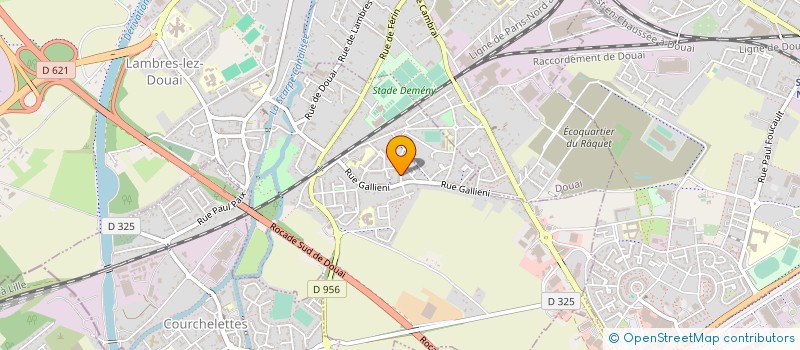 localisation de l'entreprise ASS DU 10 RUE DU MARAIS DE MEGILLE  LAMBRES-LEZ-DOUAI