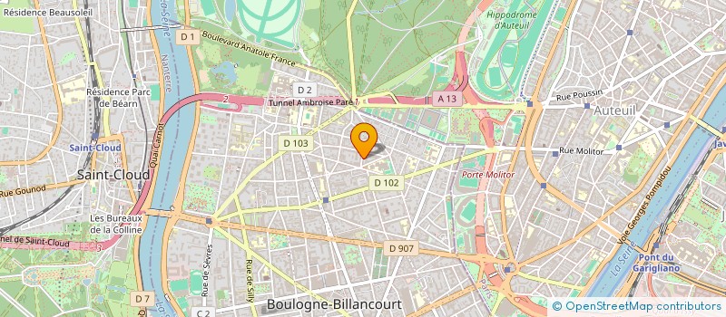 localisation de l'entreprise ASS DU 8EME CENTENAIRE DE STE ELISABETH à BOULOGNE-BILLANCOURT