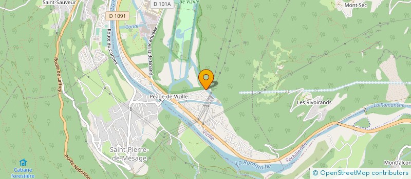 localisation de l'entreprise ASS DU BALLET CLASS  VIZILLE