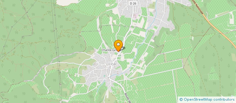 localisation de l'entreprise ASS DU CAVEAU DE L'APPELATION LIRAC  LIRAC