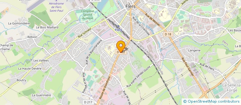 localisation de l'entreprise ASS DU CENTRE INFIRMIER ET DE FORMATION à FLERS