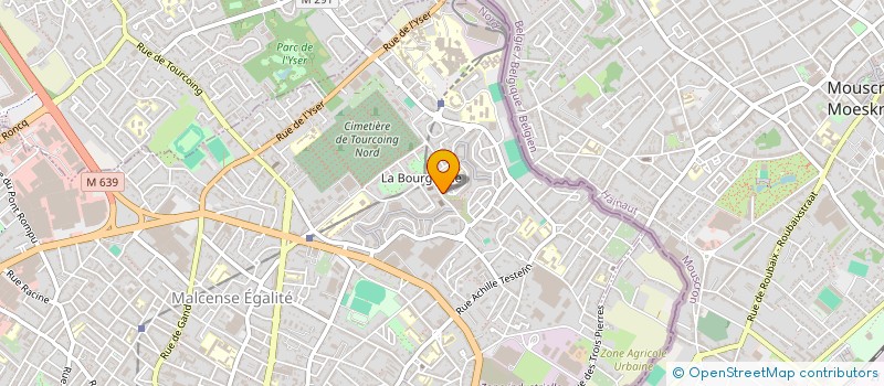 localisation de l'entreprise ASS DU CENTRE SOCIAL DE LA BOURGOGNE à TOURCOING