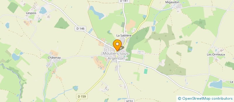 localisation de l'entreprise ASS DU CHATEAU DE SANZAY à ARGENTONNAY