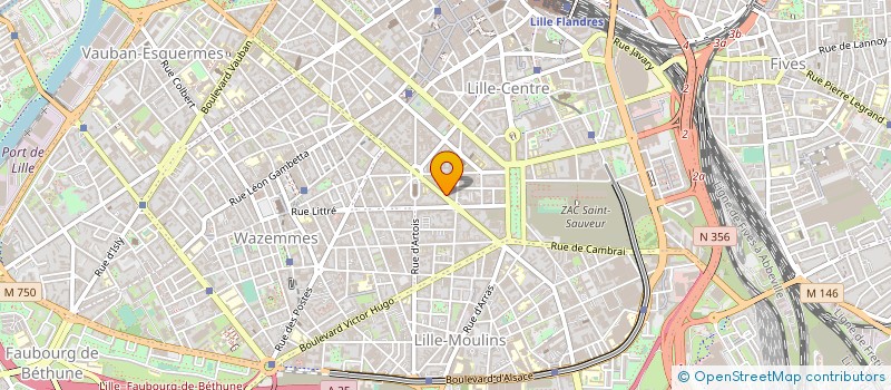 localisation de l'entreprise ASS DU CINEMA MEDICAL DU NORD à LILLE
