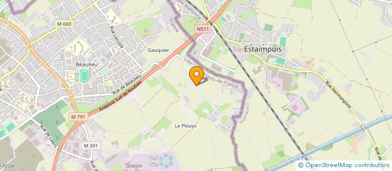 localisation de l'entreprise ASS  DU CLUB GROUP CHIENS DE POLICE  WATTRELOS