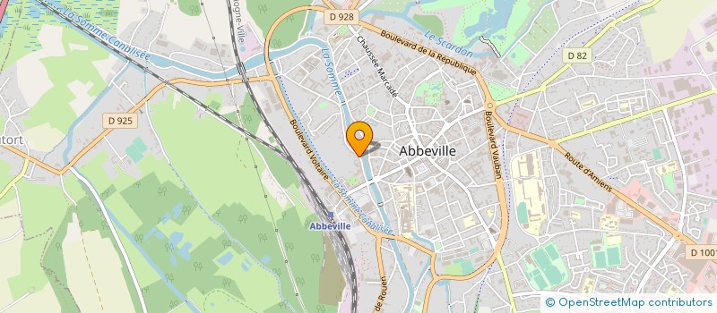 localisation de l'entreprise ASS DU COMITE D'AIDE AUX SANS ABRIS à ABBEVILLE