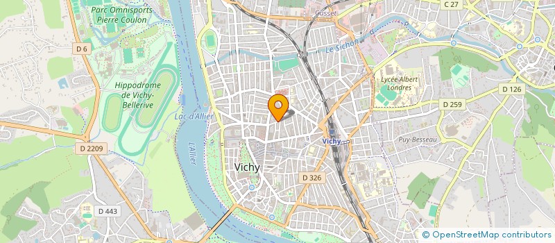localisation de l'entreprise ASS DU COMMISSARIAT DE POLICE DE VICHY à VICHY
