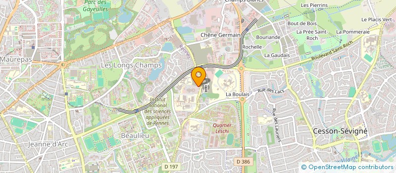 localisation de l'entreprise ASS DU DEPART CHIMIE IUT DE RENNES  RENNES