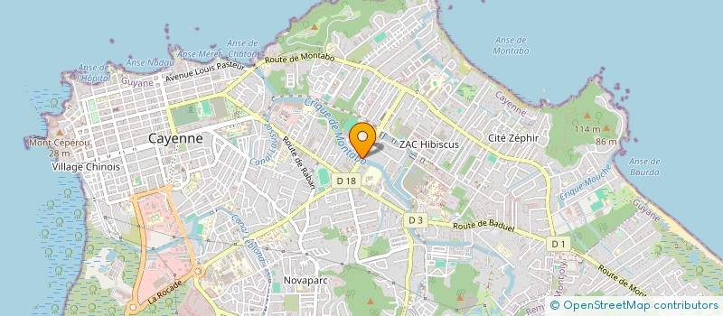 localisation de l'entreprise ASS DU DIALOGUE SOCIAL EN GUYANE  CAYENNE