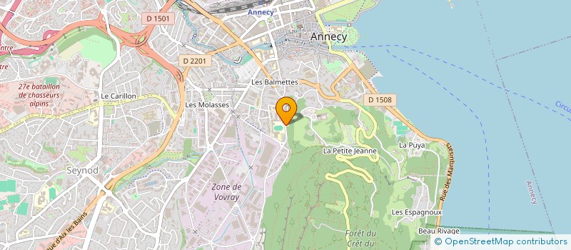 localisation de l'entreprise ASS DU FAUBOURG DES BALMETTES à ANNECY