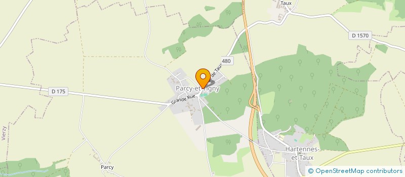 localisation de l'entreprise ASS DU FOYER RURAL  PARCY-ET-TIGNY