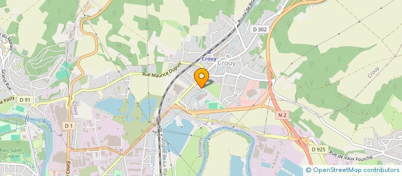 localisation de l'entreprise ASS DU LOTISSEMENT DES 40 ESSAIMS  CROUY