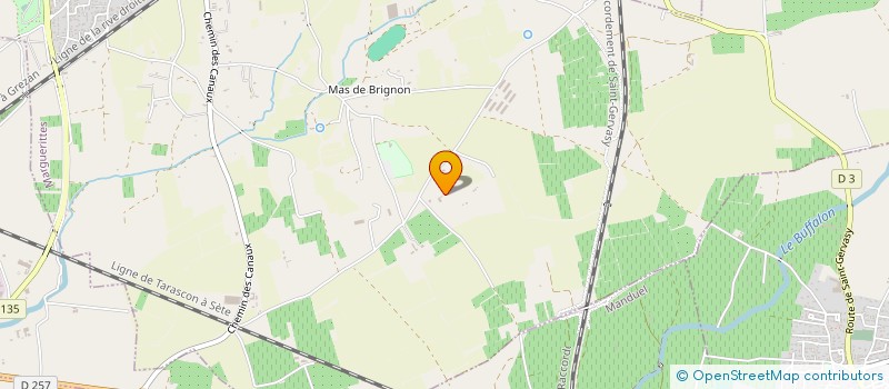localisation de l'entreprise ASS DU MAS DE MAGNEUL à MARGUERITTES