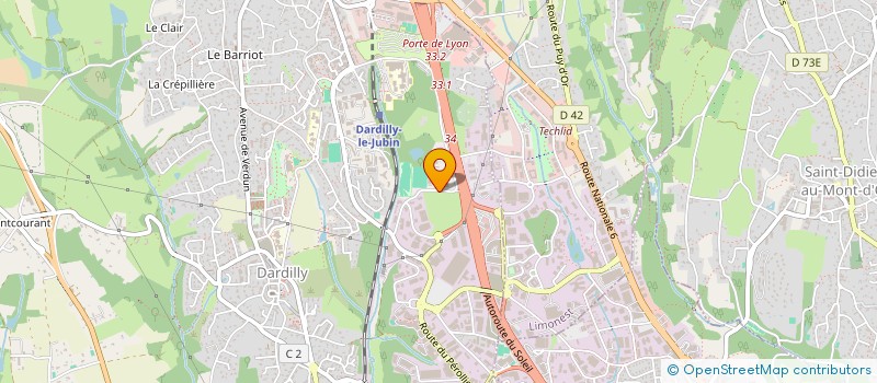 localisation de l'entreprise ASS DU PARC D'AFFAIRES DE DARDILLY  DARDILLY