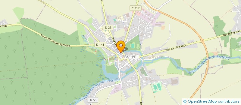 localisation de l'entreprise ASS DU PATRIMOINE RURAL VIE ET METIERS D'AUTREFOIS à BRETEUIL