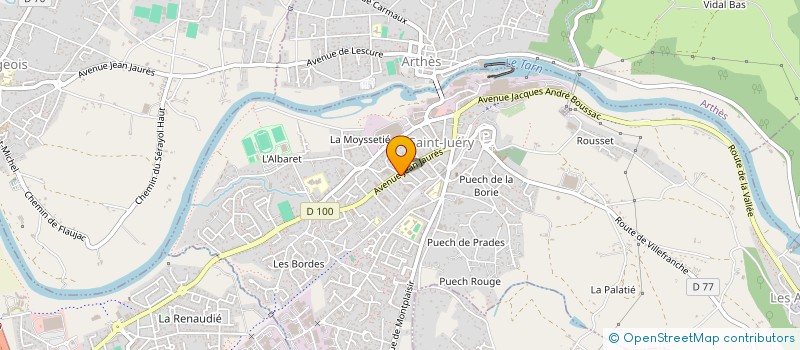 localisation de l'entreprise ASS DU PAYS ALBIGEOIS ET BASTIDES à SAINT-JUERY