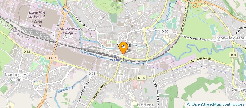 localisation de l'entreprise ASS DU PERSONNEL DE VESOUL RP  VESOUL