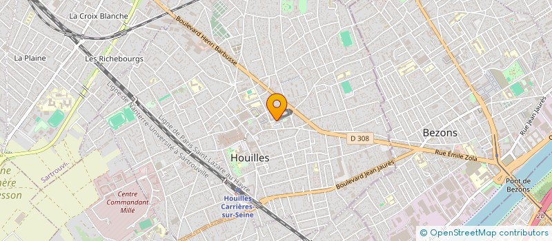 localisation de l'entreprise ASS DU PERSONNEL DES IMPOTS DE HOUILLES  HOUILLES