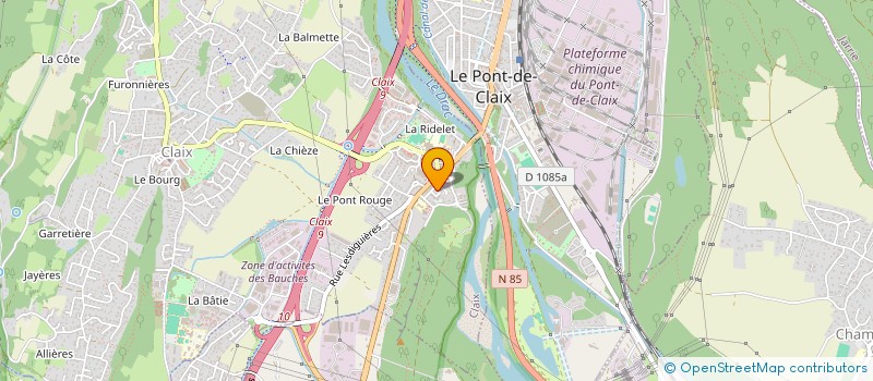 localisation de l'entreprise ASS DU PETIT ROCHEFORT  CLAIX