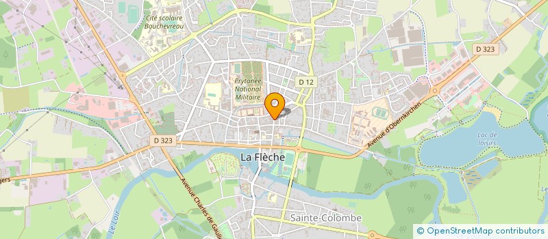 localisation de l'entreprise ASS DU PETIT THEATRE DE LA FLECHE  LA FLECHE