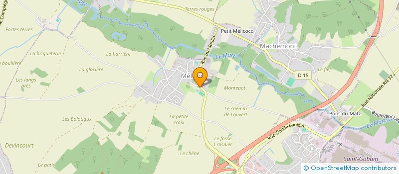 localisation de l'entreprise ASS DU PONEY CLUB ST JONES  MELICOCQ