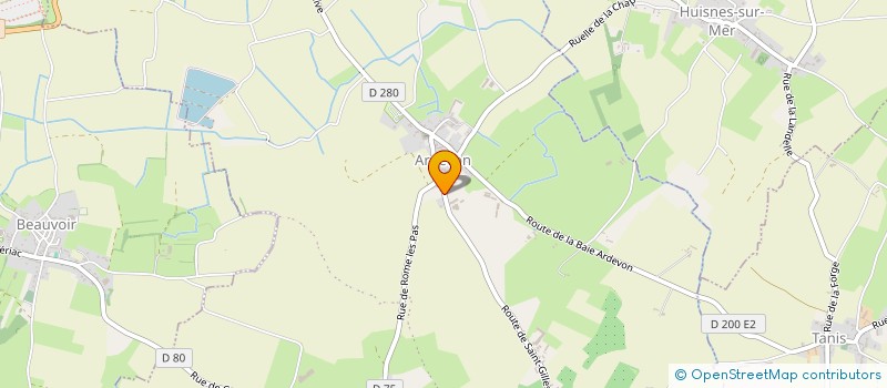 localisation de l'entreprise ASS DU PRIEURE DU MONT SAINT MICHEL  PONTORSON