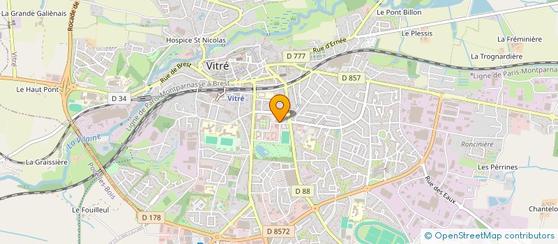 localisation de l'entreprise ASS DU RESTAURANT ADMINISTRATIF DE L'HOTEL DES IMPOTS DE VITRE à VITRE