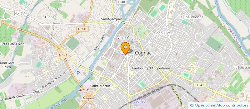 localisation de l'entreprise ASS DU RESTAURANT DE GATEBOURSE à COGNAC