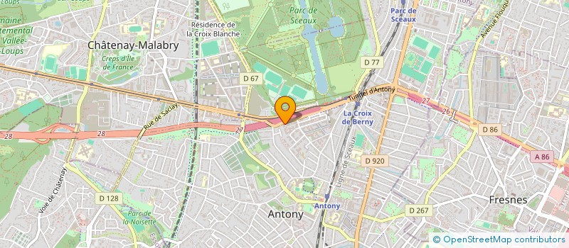 localisation de l'entreprise ASS DU RESTAURANT DU CENTRE D AFFAIRES à ANTONY