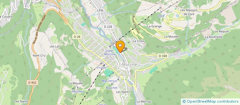 localisation de l'entreprise ASS DU RESTAURANT SCOLAIRE à MORZINE